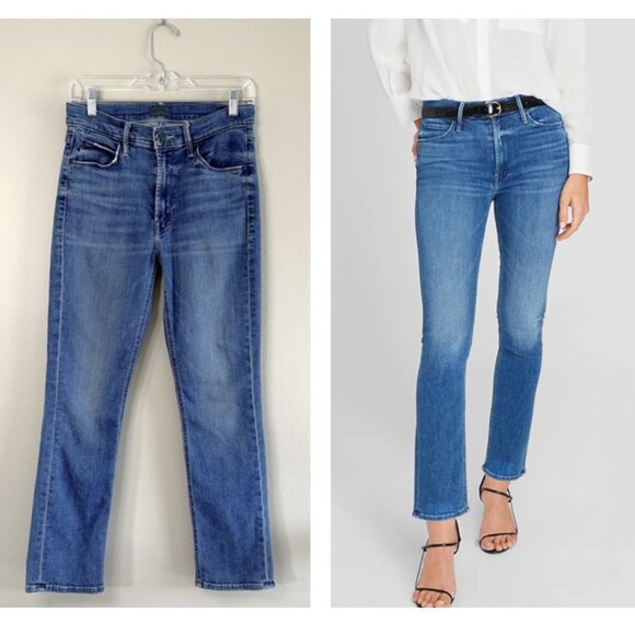 MOTHER The Mid Rise Dazzler Straight Leg Jeans in Wish on a Star - Picture 1 of 8